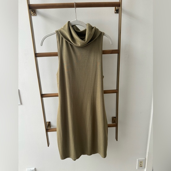 Lovers and Friends Fawn Mini Dress in Sage Green - Picture 2 of 3